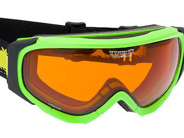 General outdoor: GOGGLE – Ski Goggles – Matt Neon Green – Orange Lenses – Cat.S2 