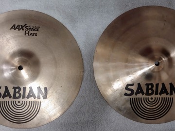 Selling with online payment: Sabian AAX 13" Stage Hats - Hi Hats - Natural