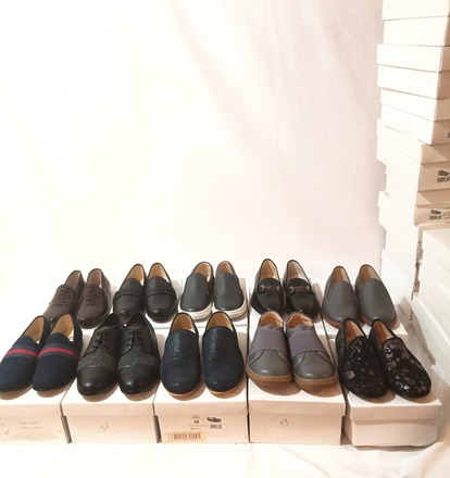 55 Pairs NEW in Original Box Kids Shoes Manelli Brand SRP $1195