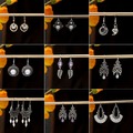 Bulk Lots: 100 pairs of Bohemian ethnic style long pearl vintage earrings