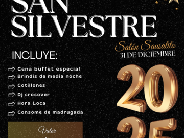 Servicios: CENA SAN SILVESTRE 31-12 