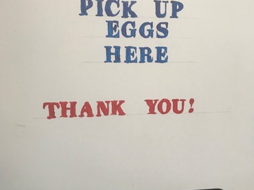 Selling with online payment: Fresh eggs daily