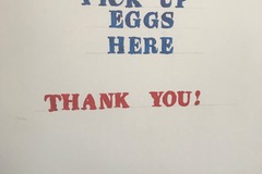 Selling with online payment: Fresh eggs daily