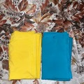 Selling with online payment: Blue and Yellow Stretch Fabric