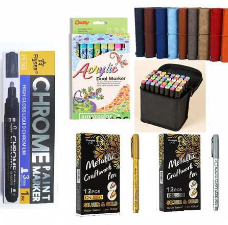 200pcs Student painting marker writing office support