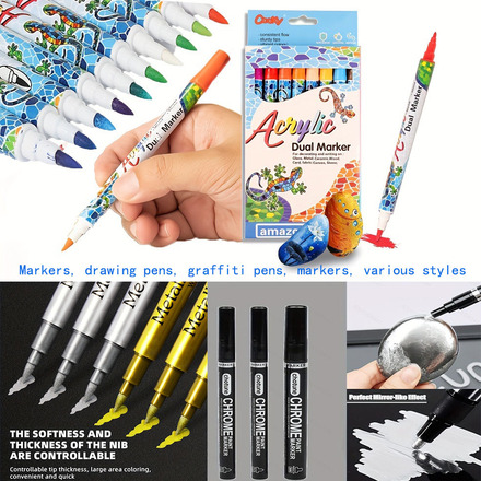 200pcs Student painting marker writing office support