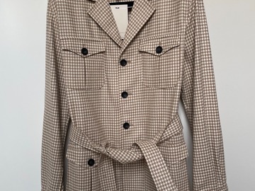 Selling with online payment: [EU] NWT Suitsupply camel houndstooth safari jacket, size 36R