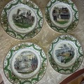 Vente: assiettes Creil Montereau 19ième siècle, Napoléon 1er.