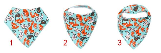 100 Baby Triangle Bandana Bib Scarf for Feeding Teething 