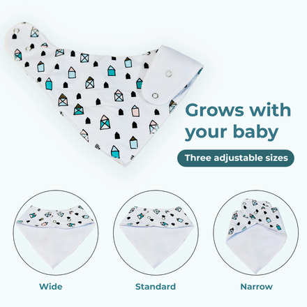 100 Baby Triangle Bandana Bib Scarf for Feeding Teething 