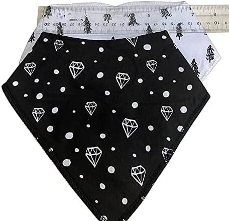 100 Baby Triangle Bandana Bib Scarf for Feeding Teething 