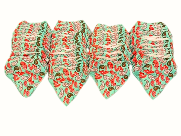 Bulk Lots: 100 Baby Triangle Bandana Bib Scarf for Feeding Teething 