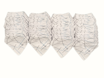 Bulk Lots: 100 Baby Triangle Bandana Bib Scarf for Feeding Teething 