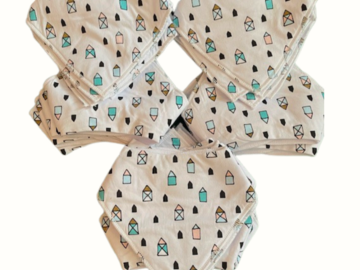 Bulk Lots: 100 Baby Triangle Bandana Bib Scarf for Feeding Teething 