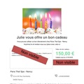 Vente: Bon cadeau Pana Thaï Spa - Nancy (150€)