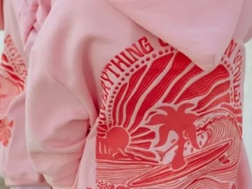 Bulk Lots: pink palm puff hoodies