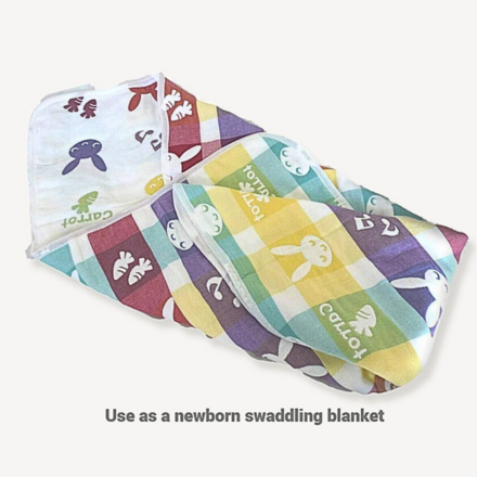 100 pcs Baby Jaquard Cotton Crib Swaddling Blankets