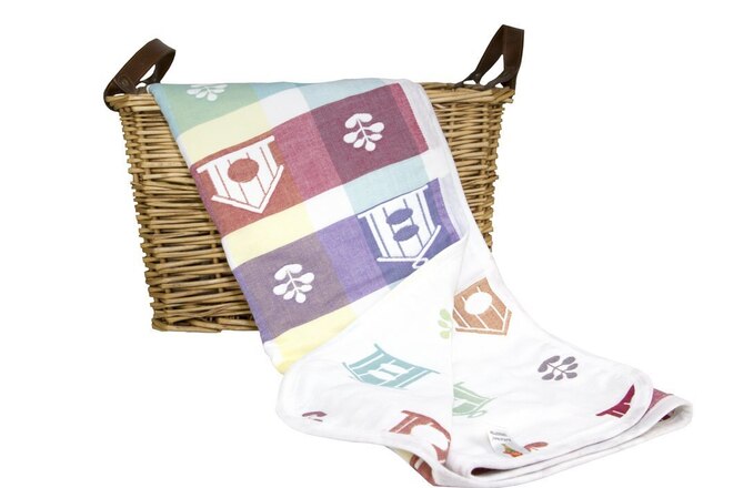 100 pcs Baby Jaquard Cotton Crib Swaddling Blankets
