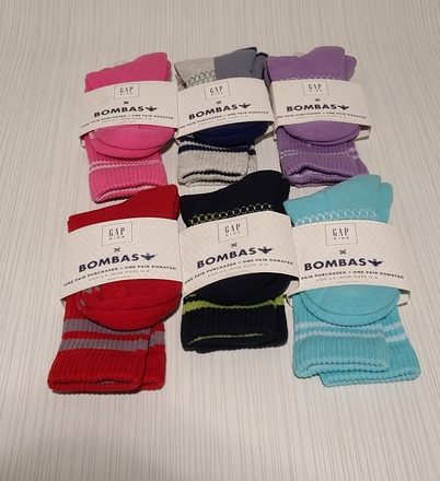 Case of 150 Assorted GAP Kids Bombas Socks Prepriced €£6 Each