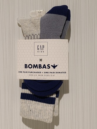 Case of 150 Assorted GAP Kids Bombas Socks Prepriced €£6 Each