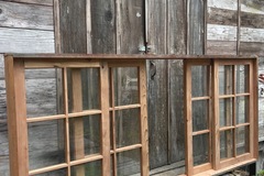 Selling: Custom old growth redwood windows 