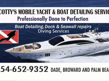 Offering: Scotty's mobile yacht & boat detailing & dock & seawall repa