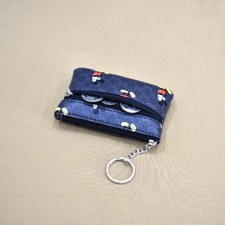100pcs Mickey Mouse Keychain Card Holder Coin Purse
