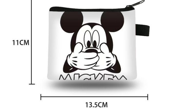 100pcs Mickey coin purse key card bag storage bag