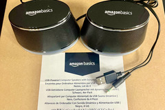 Bulk Lots: 32 Pcs Amazon Basics USB - Powered Computer Speakers