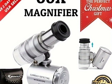 Bulk Lots: 60X portable pocket microscope magnifier