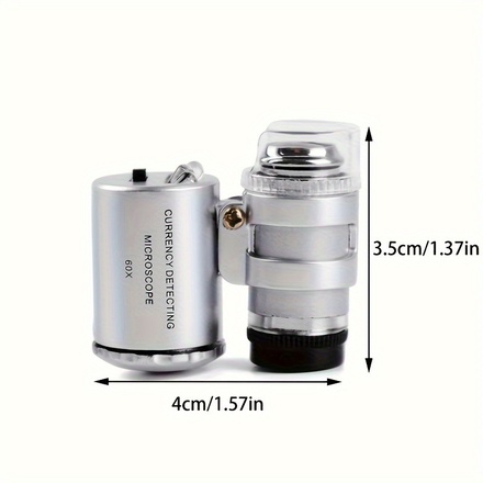60X portable pocket microscope magnifier