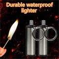 Bulk Lots: 40PCS New Waterproof Permanent Lighter Keychain FREE SHIPPING