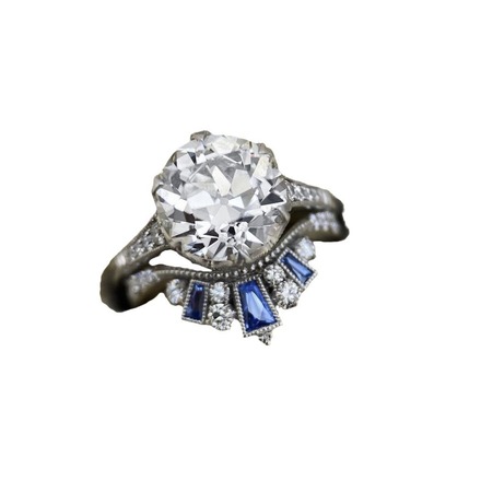 200pcs ins fashion engagement ring inlaid zircon ring