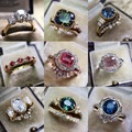 Bulk Lots: 200pcs ins fashion engagement ring inlaid zircon ring