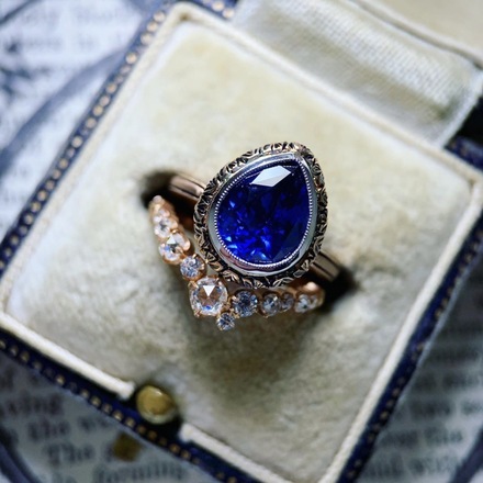 200pcs ins fashion engagement ring inlaid zircon ring