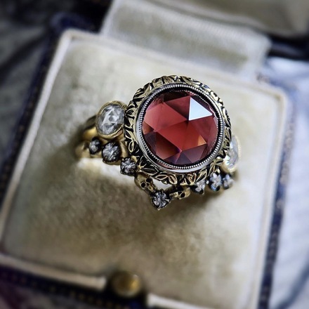 200pcs ins fashion engagement ring inlaid zircon ring