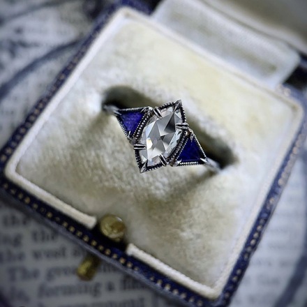 200pcs ins fashion engagement ring inlaid zircon ring