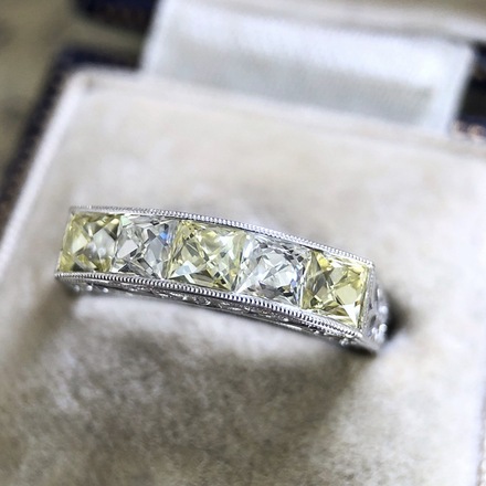 200pcs ins fashion engagement ring inlaid zircon ring