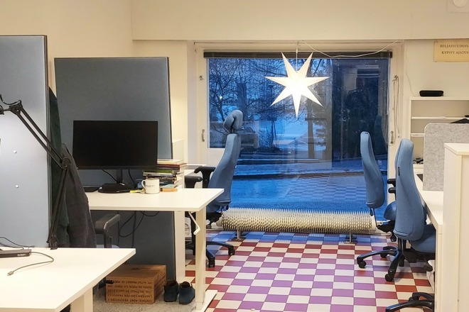 Hiljainen työtila esim. tutkijoille ja kirjoittajille