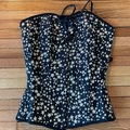 Selling with online payment: NWOT Glittery Stars Overbust Corset Timeless Trends 