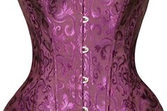 Selling with online payment: Purple Brocade Overbust Corset