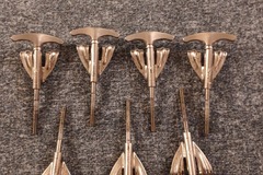 Selling with online payment: WFL nickel plated Tees and Claws 7 sets