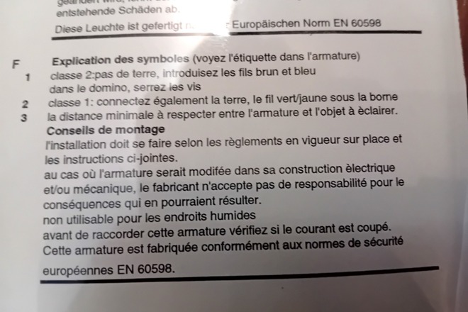 2 spots / patères REMORA / ARIC - 100 W - NEUFS 