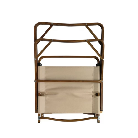 4 Comfy Foldable and Portable Chair with Armrests Aluminium Frame