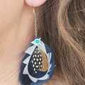 Vente au détail: Boucle d'oreille bleue