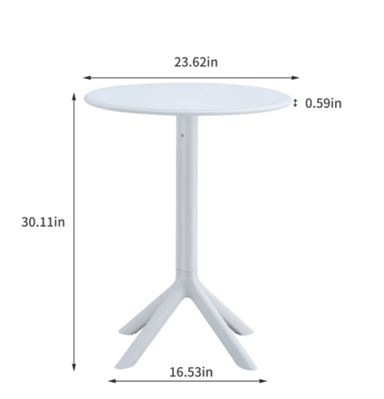 3 piece plastic arm chair Bistro GRS Premium Ocean Plastic