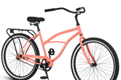 Bulk Lots: HARMI 26 Inch Beach Cruiser Bike For Men And Women, Steel Frame, 