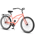 Bulk Lots: HARMI 26 Inch Beach Cruiser Bike For Men And Women, Steel Frame, 