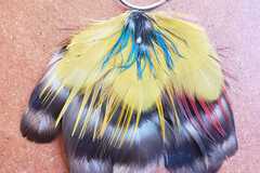 Vente au détail: Boucles d'oreilles jaune et marron