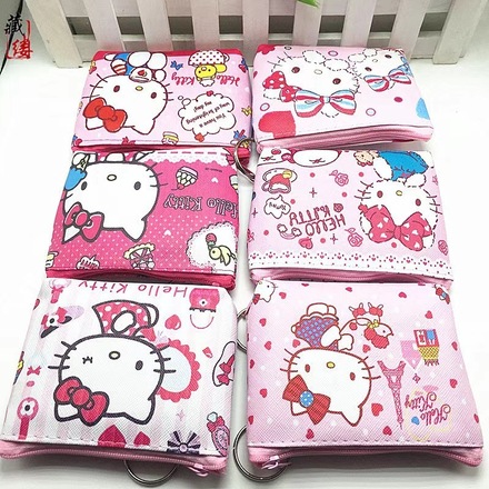 192pcs Coin Purse Clutch Bag Kids Mickey Keychain Storage Bag